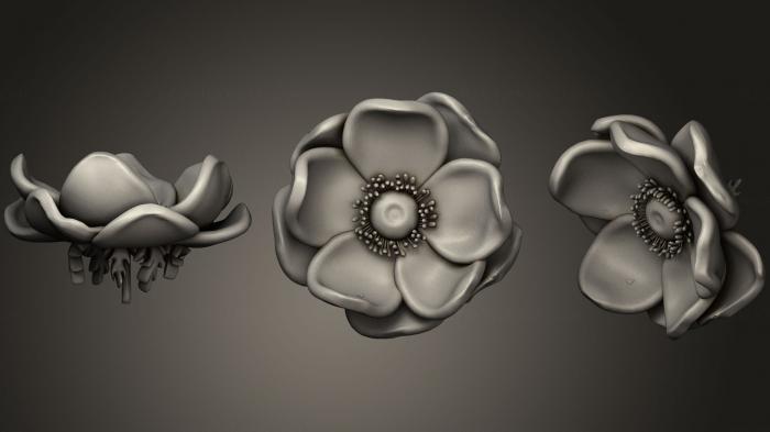 نموذج ثلاثي الأبعاد لآلة CNC الأشكال الهندسية زهور